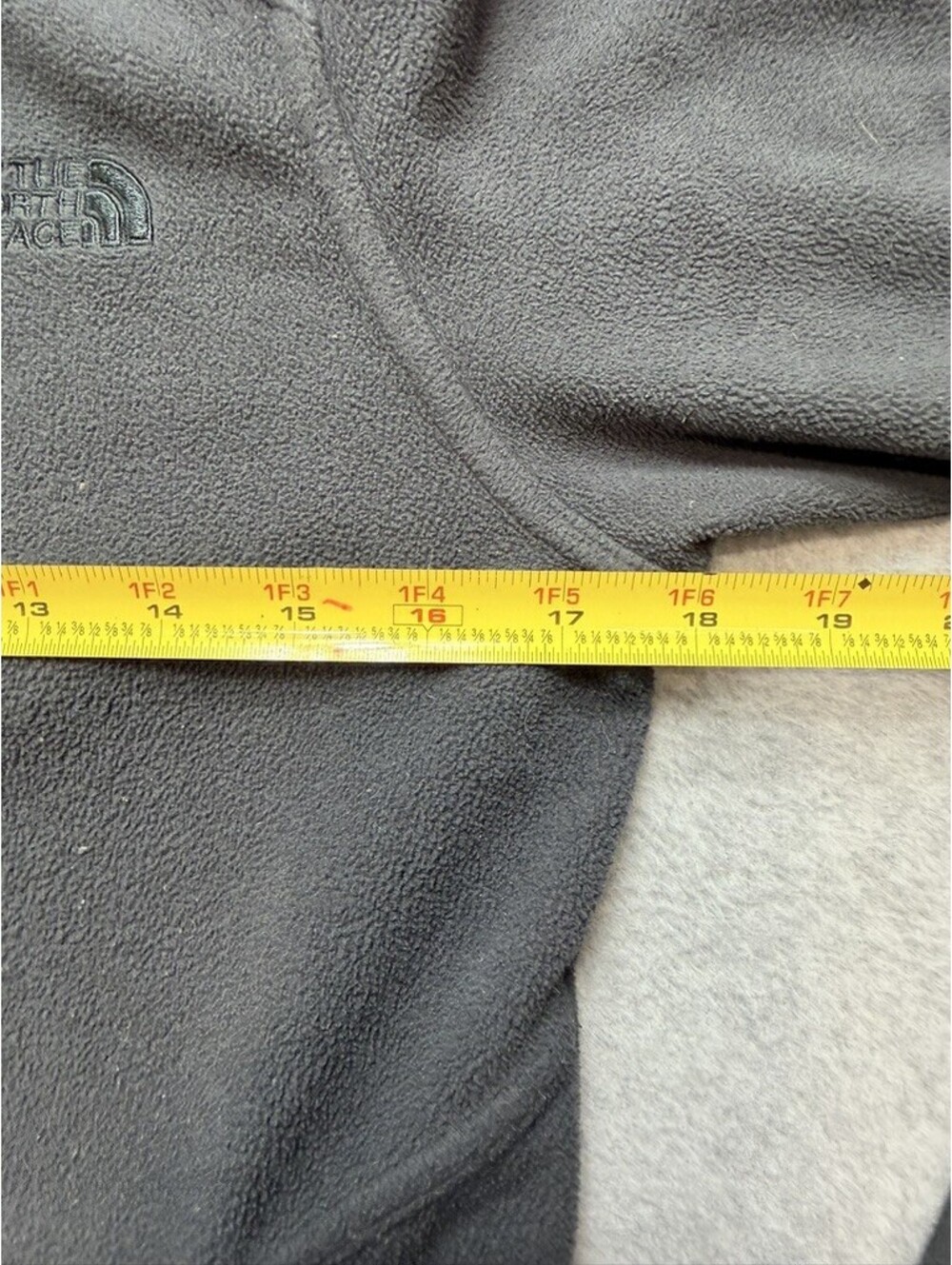 The North Face Womens Fleece Full Zip Hoodie Jacket S Gray Polyester Outdoor - Picture 6 of 10